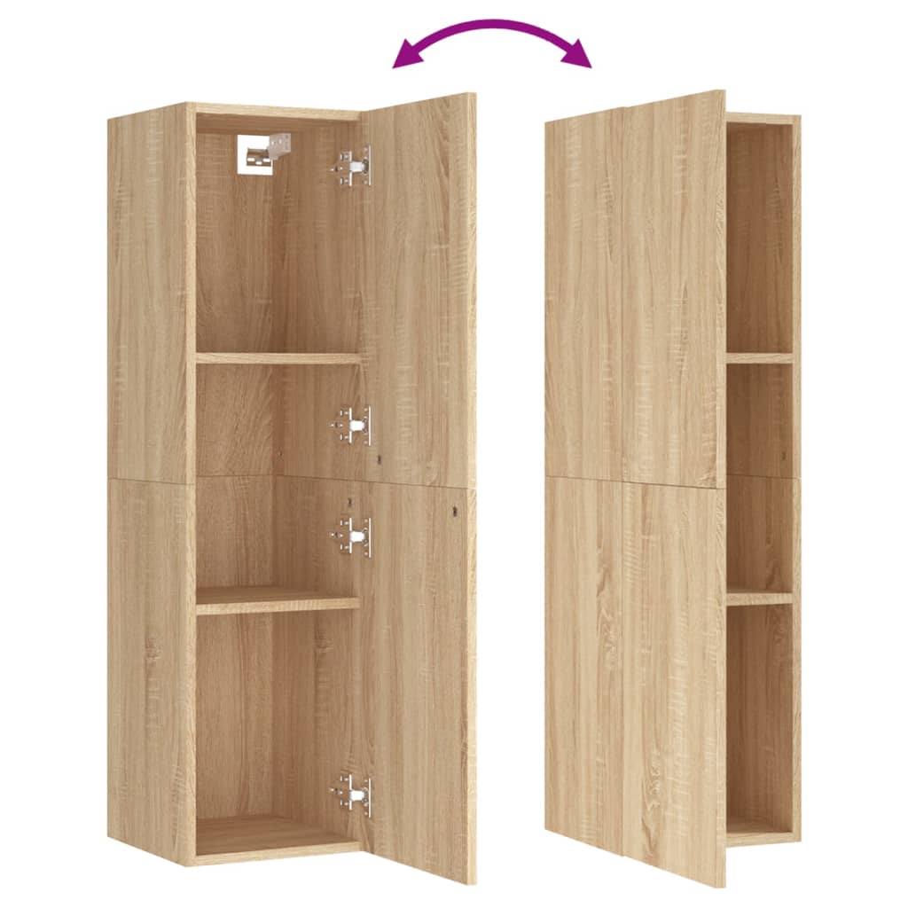 TV Cabinets 2 pcs Sonoma Oak 30.5x30x110 cm Engineered Wood