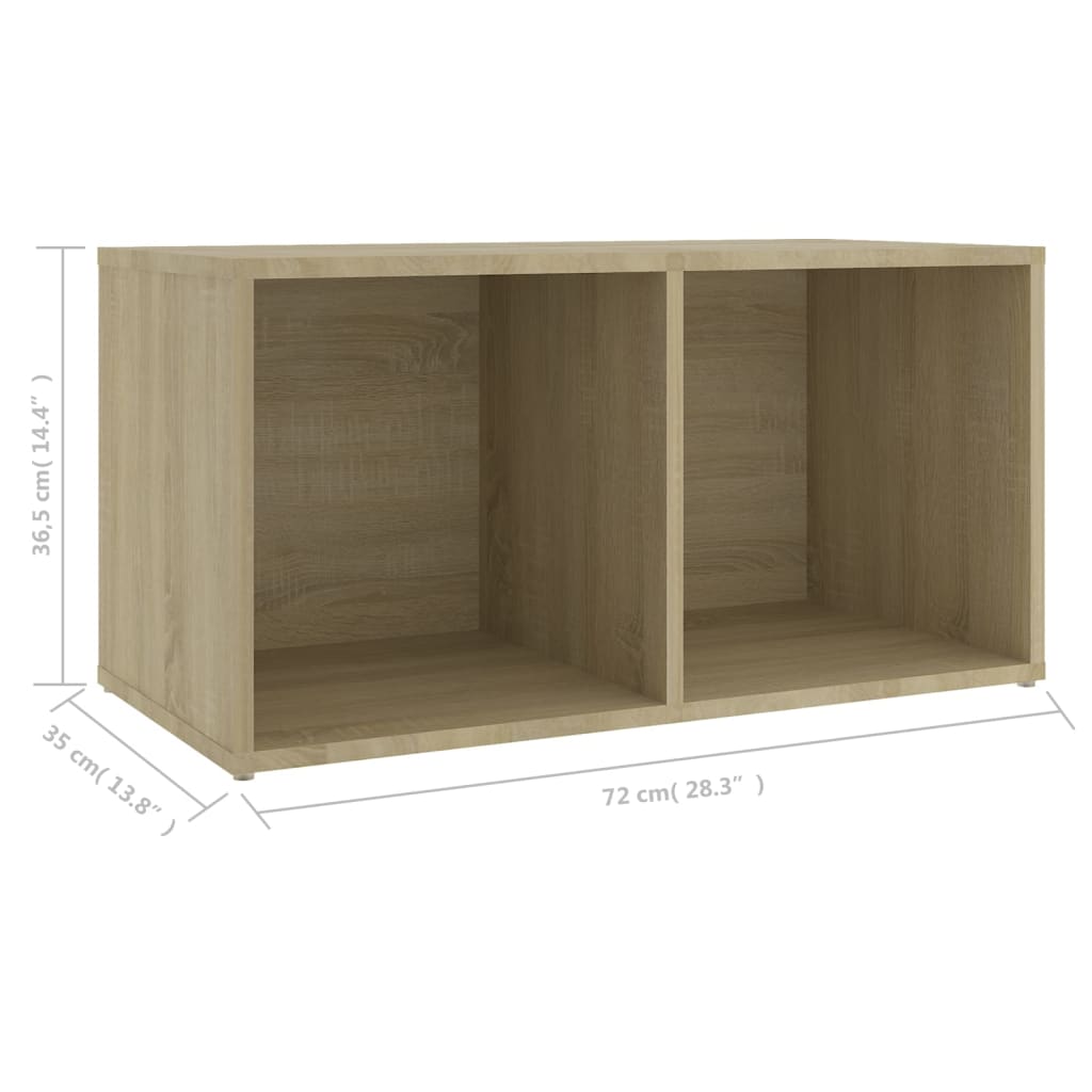 TV Cabinet Sonoma Oak 72x35x36.5 cm Engineered Wood