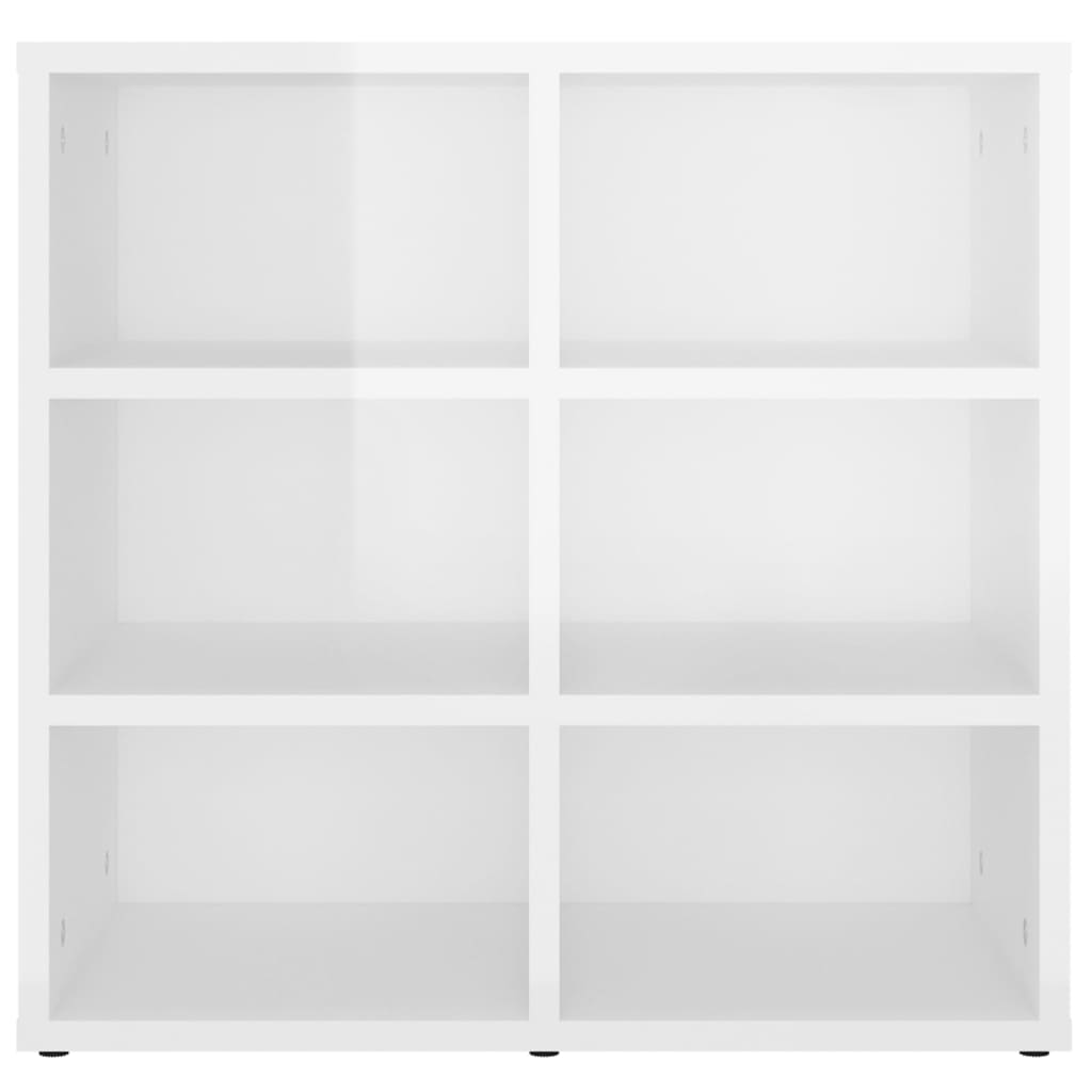 Shoe Cabinet High Gloss White 52.5x30x50 cm