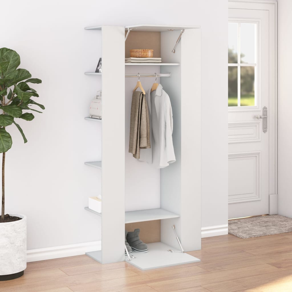 Hallway Cabinet White 97.5x37x99 cm Engineered Wood