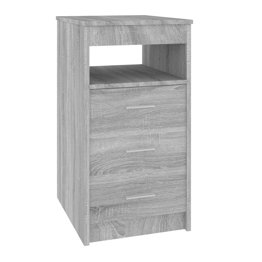 Drawer Cabinet Grey Sonoma 40x50x76 cm Engineered Wood