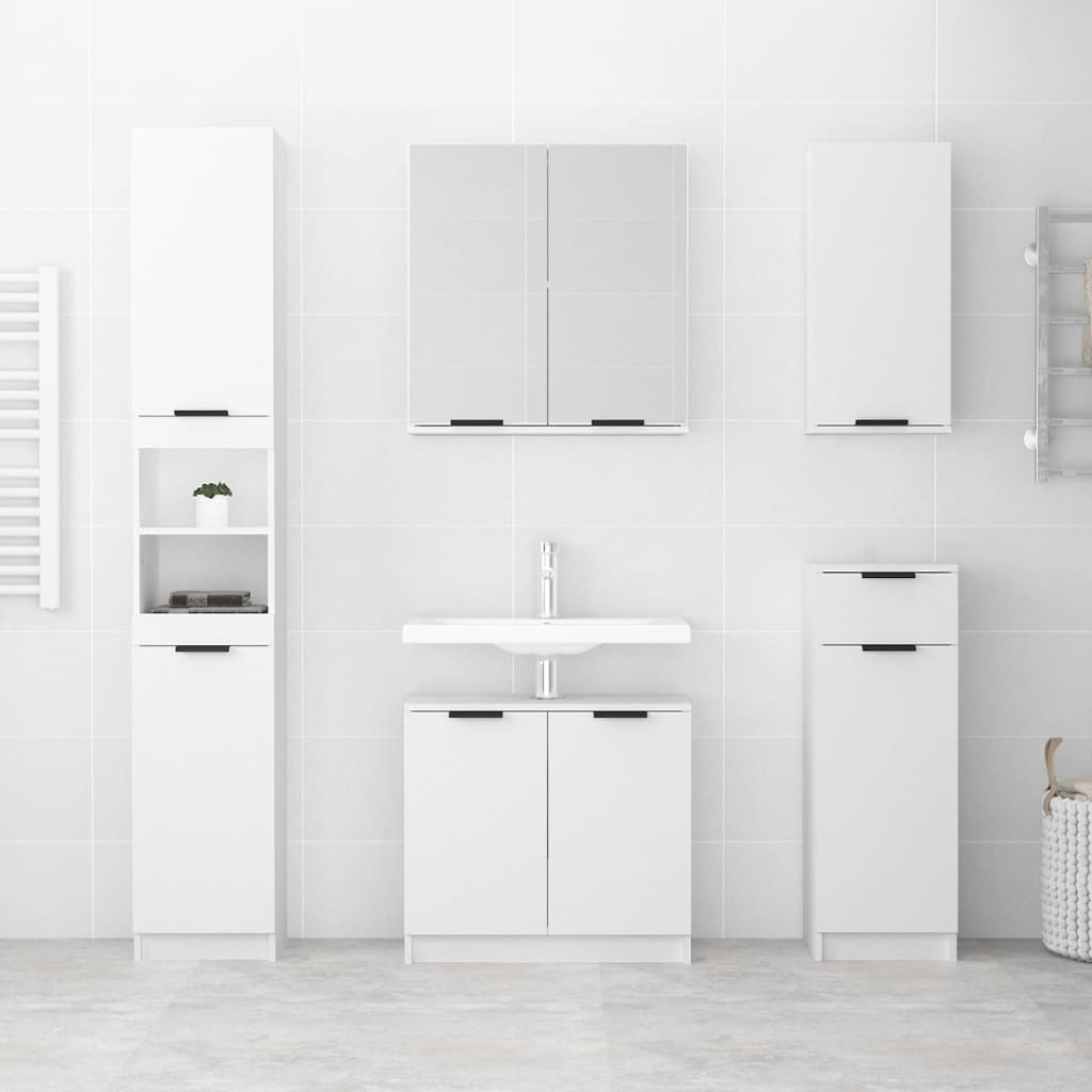 Wall-mounted Bathroom Cabinet White 32x20x67 cm