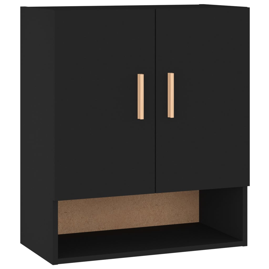 Wall Cabinet Black 60x31x70 cm Engineered Wood