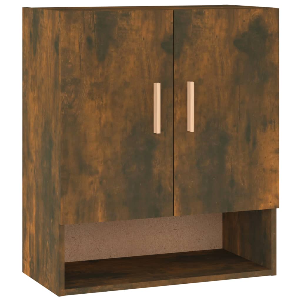 Wall Cabinet Smoked Oak 60x31x70 cm Engineered Wood
