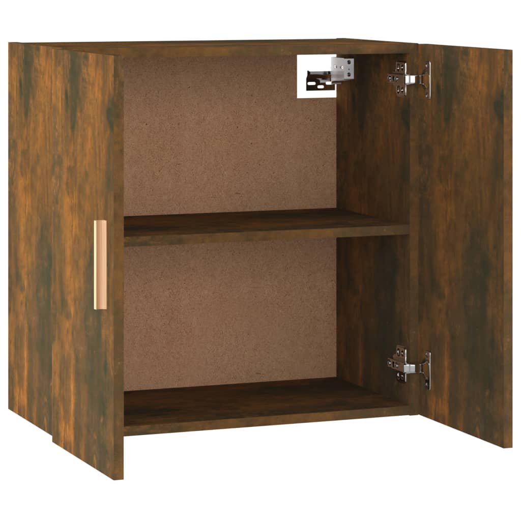 Wall Cabinet Smoked Oak 60x30x60 cm Engineered Wood