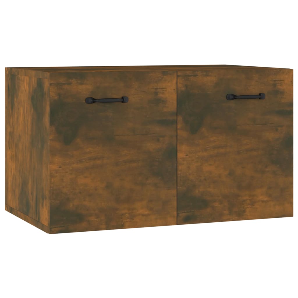 Wall Cabinet Smoked Oak 60x36.5x35 cm Engineered Wood