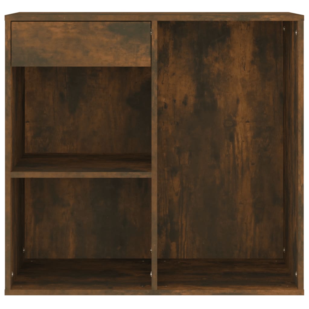 Cosmetic Cabinet Smoked Oak 80x40x75 cm Engineered Wood