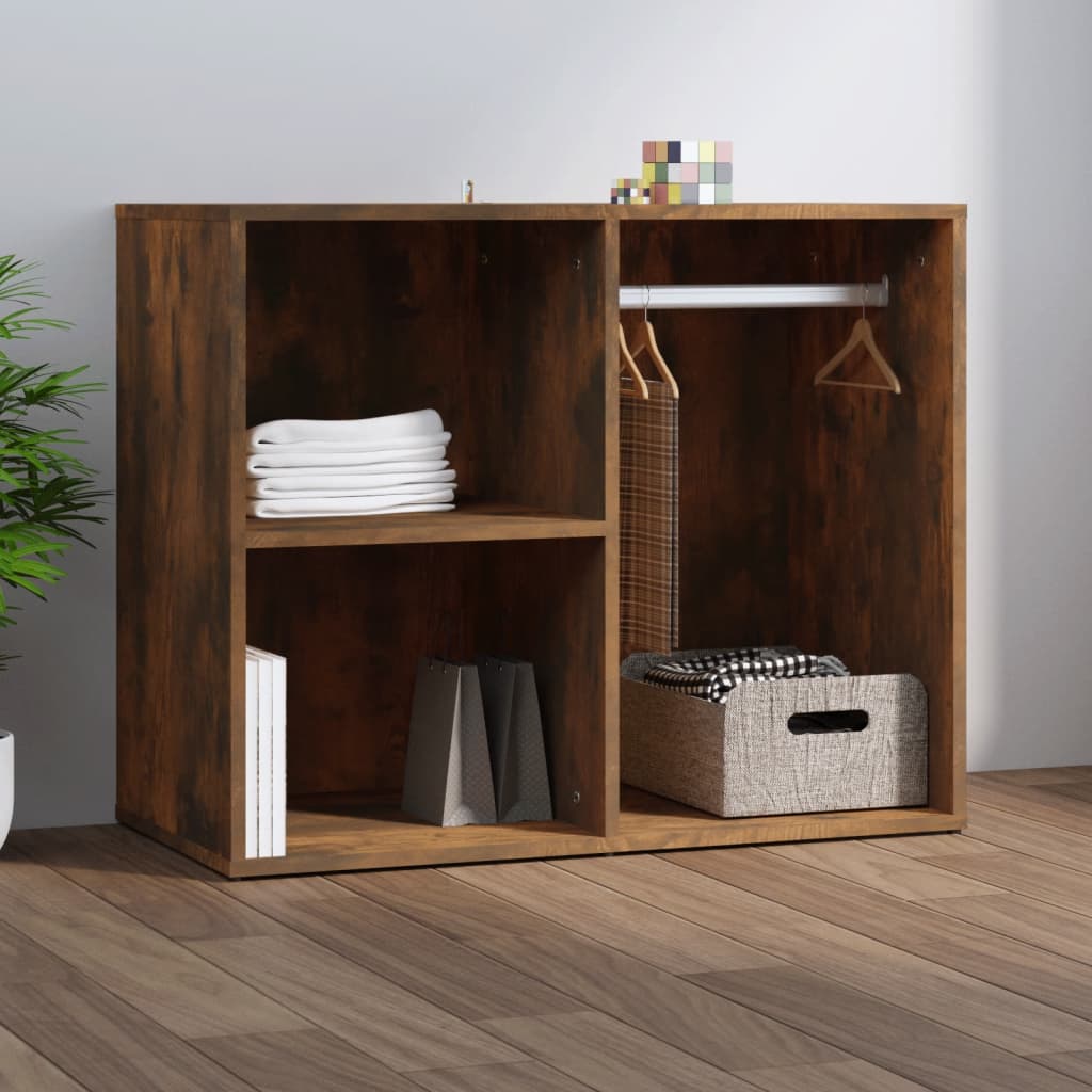 Dressing Cabinet Smoked Oak 80x40x65 cm Engineered Wood