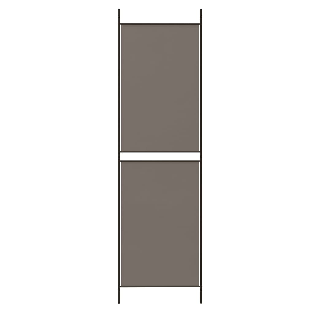 4-Panel Room Divider Anthracite 200x180 cm Fabric