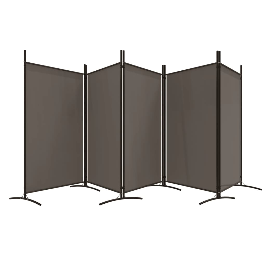 5-Panel Room Divider Anthracite 433x180 cm Fabric