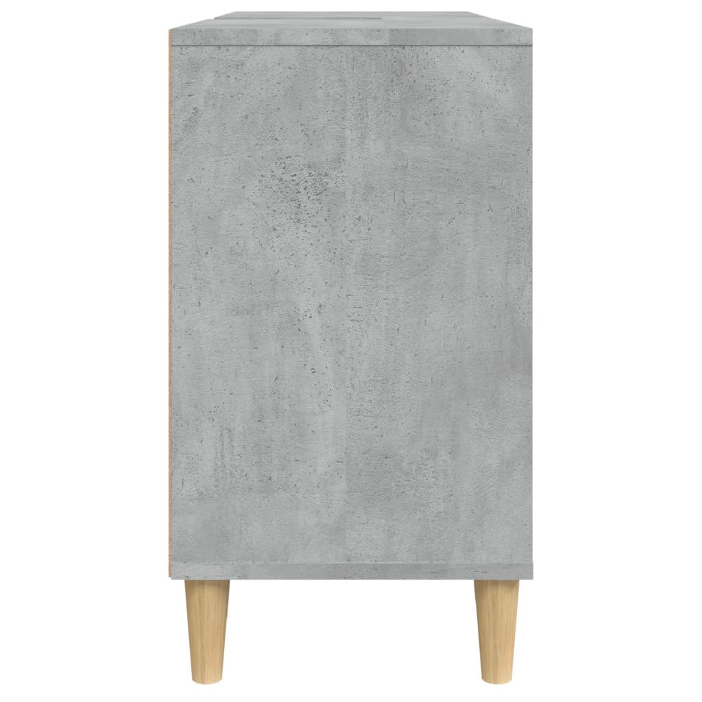 Sink Cabinet Concrete Grey 80x33x60 cm Engineered Wood
