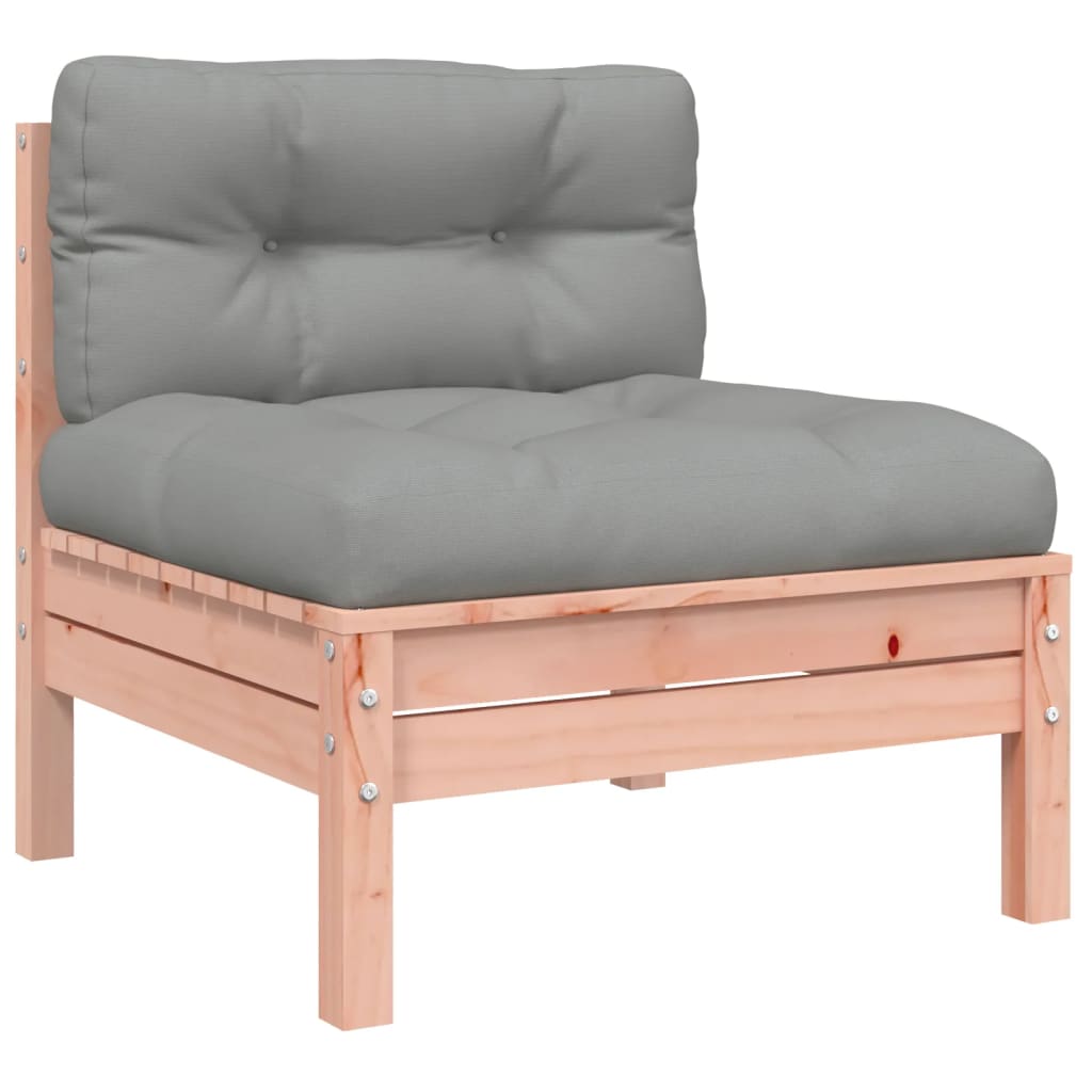 9 Piece Garden Sofa Set with Cushions Solid Wood Douglas Fir