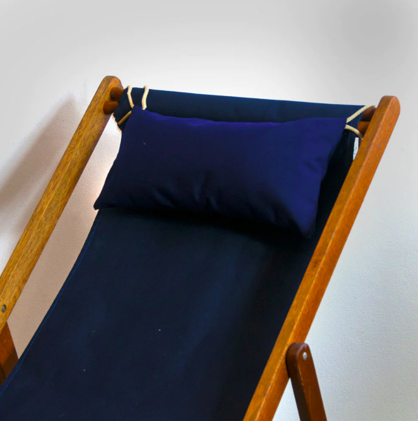 Head Cushion Synthetic Navy Blue