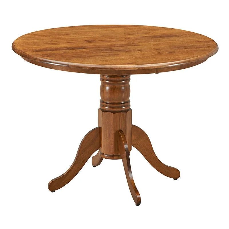 Geneva 5 Piece Rubberwood Round Pedestal Dining Table Set, 105cm