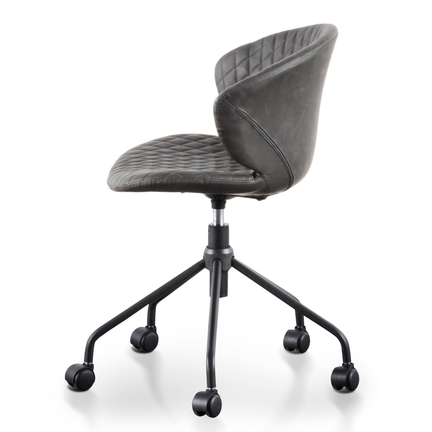 Greger Office Chair - Charcoal With Black Base