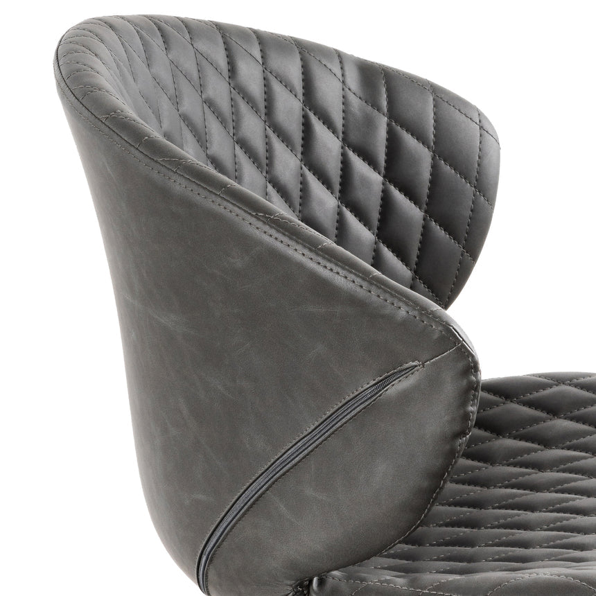 Hakon Office Chair - Charcoal With White Base