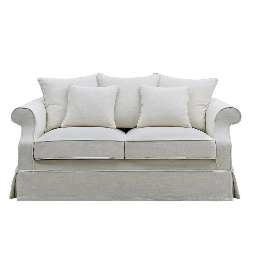 Avalon 2- Seater Sofa Ivory Linen Blend