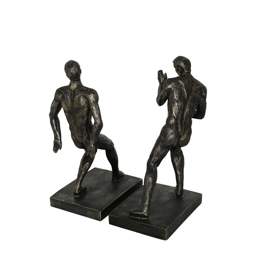 Davinn Polyresin Bookends - Bronze