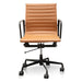 Showcasing Sinova Low Back Office Chair - Saddle Tan in Black Frame OC6403-YS Office Chair by Calibre Furniturs