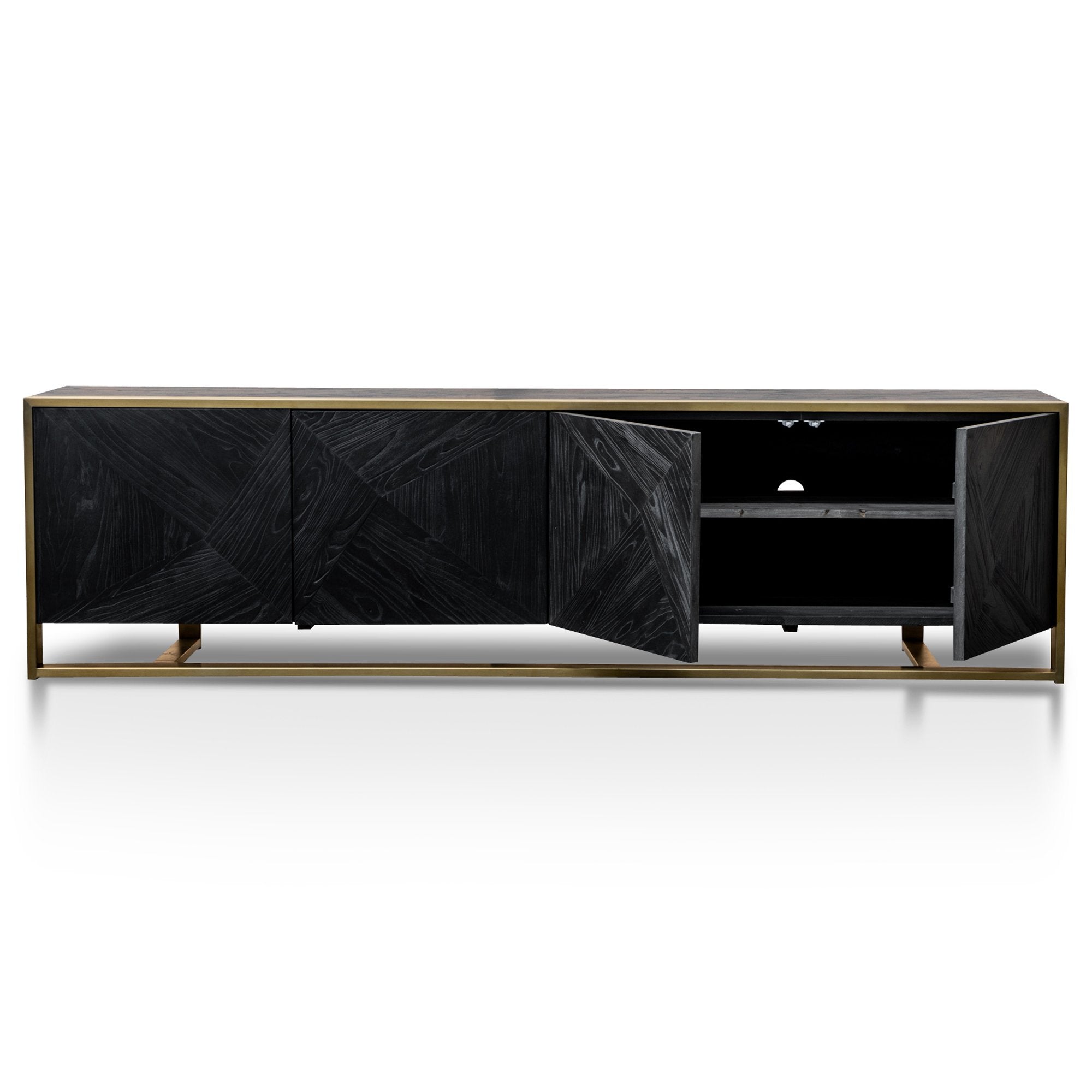 2.2m Entertainment TV Unit - Golden