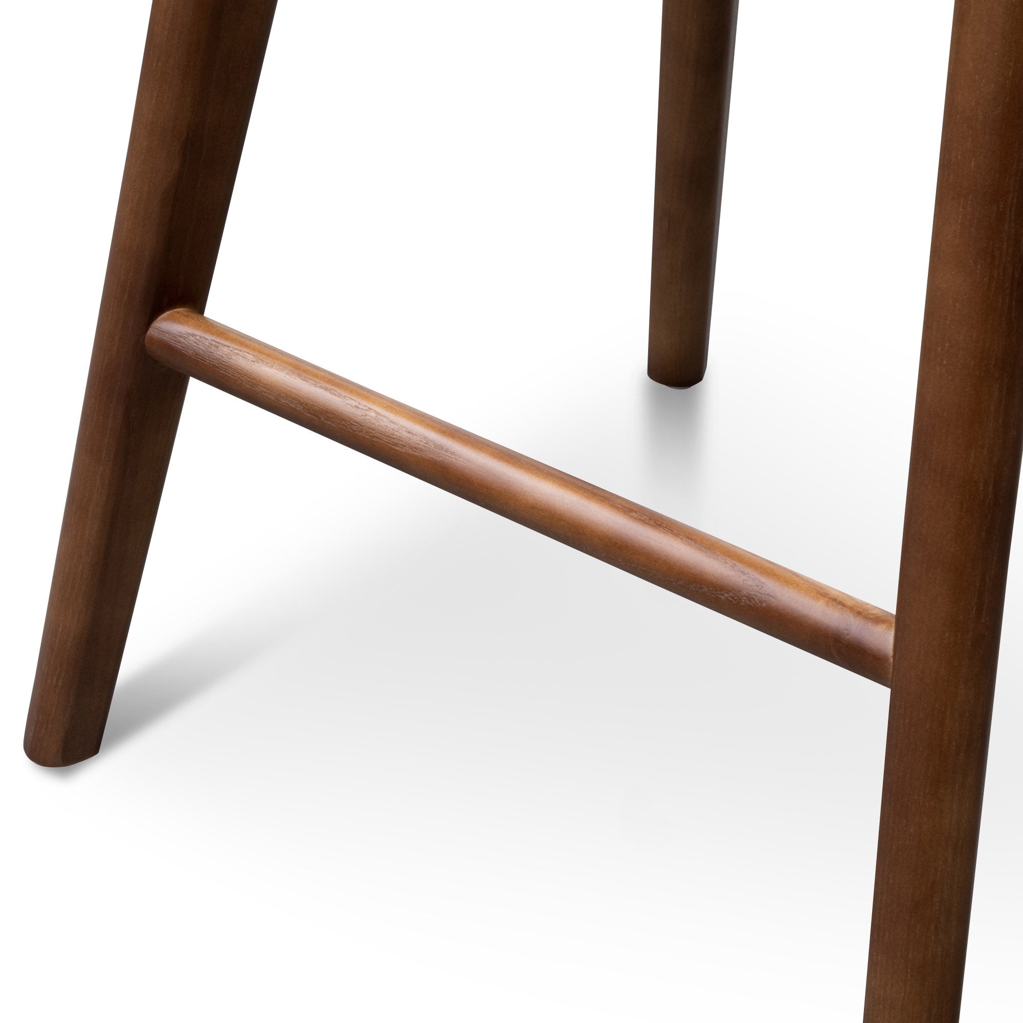 Set of 2 - Bethan 65cm Wooden Bar stool - Walnut