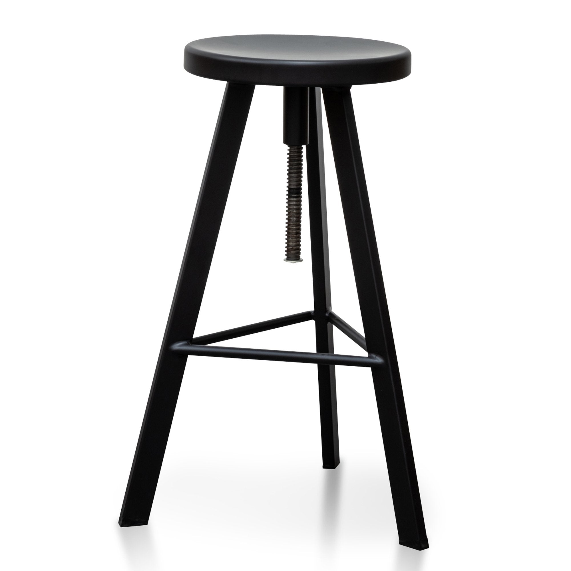 Steel Bar Stool - Black