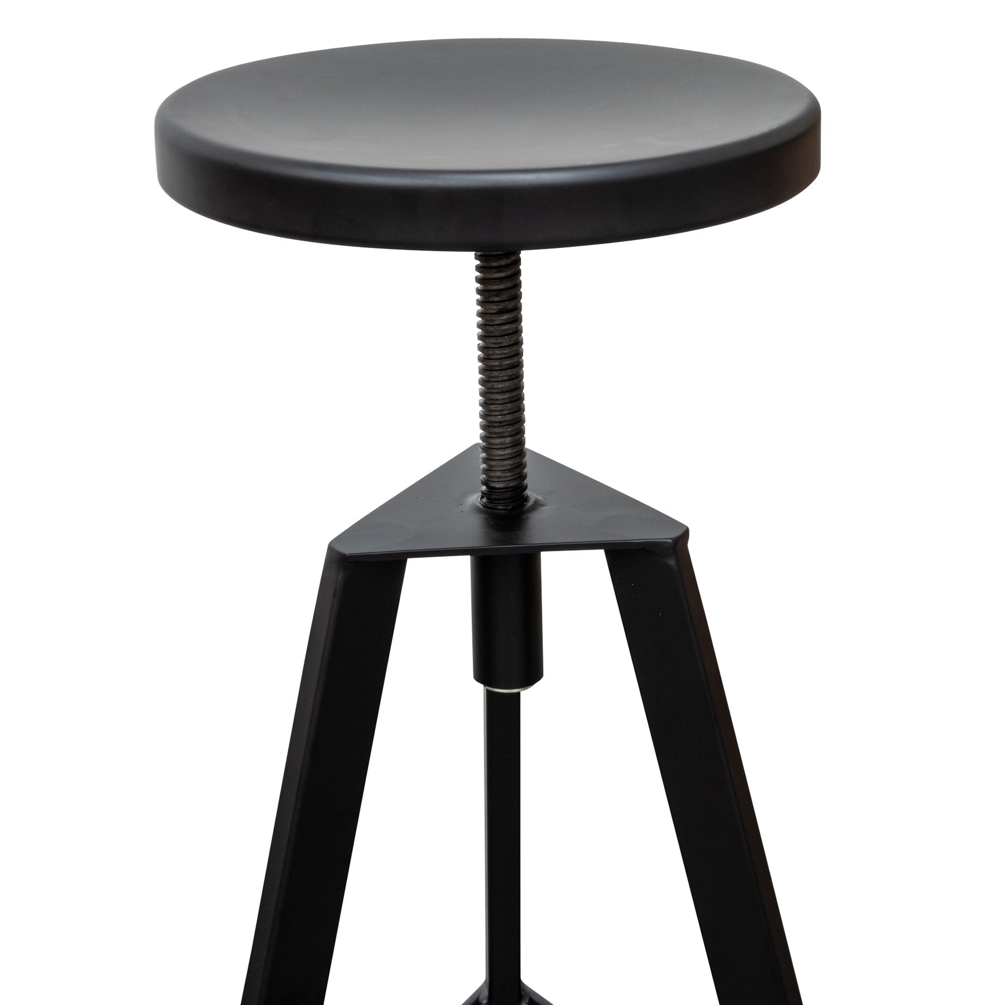 Steel Bar Stool - Black