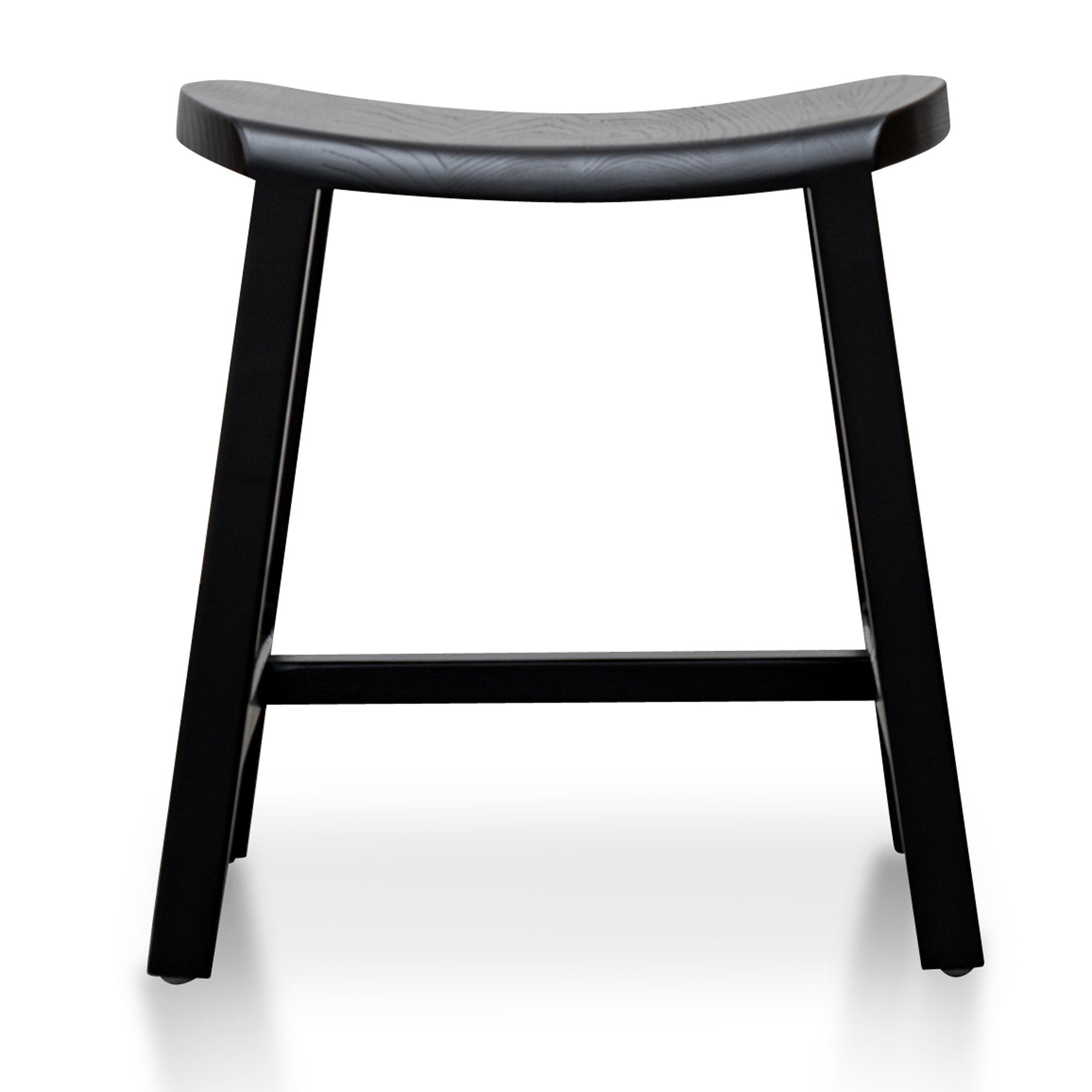 Wooden Low Stool 45cm - Black