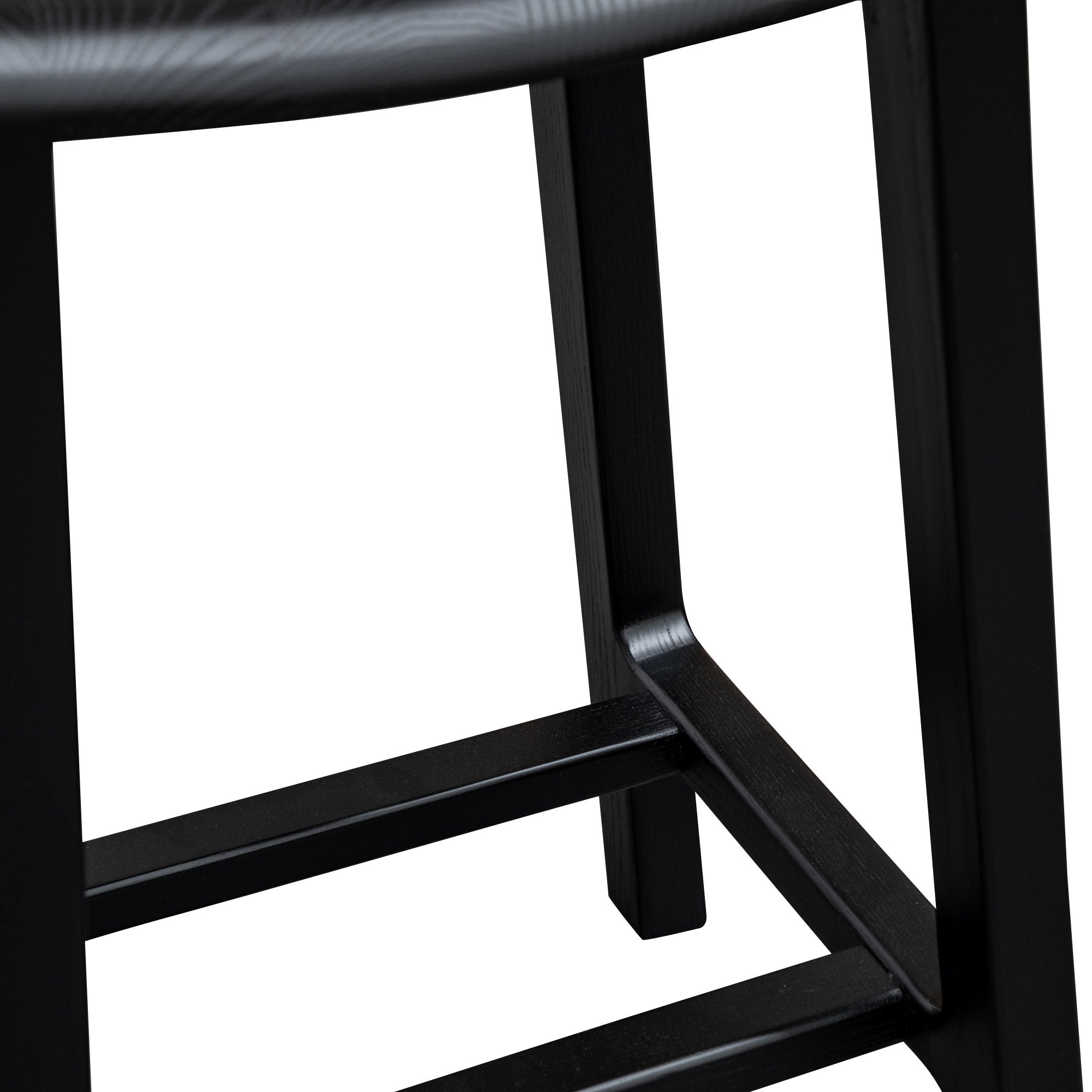 Wooden Bar Stool - Black