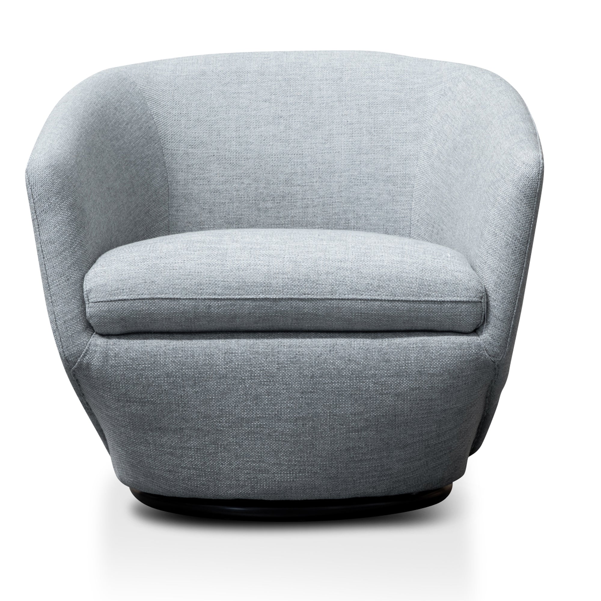 Swivel Lounge Chair - Light Grey - image 2