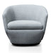 Swivel Lounge Chair - Light Grey - image 2
