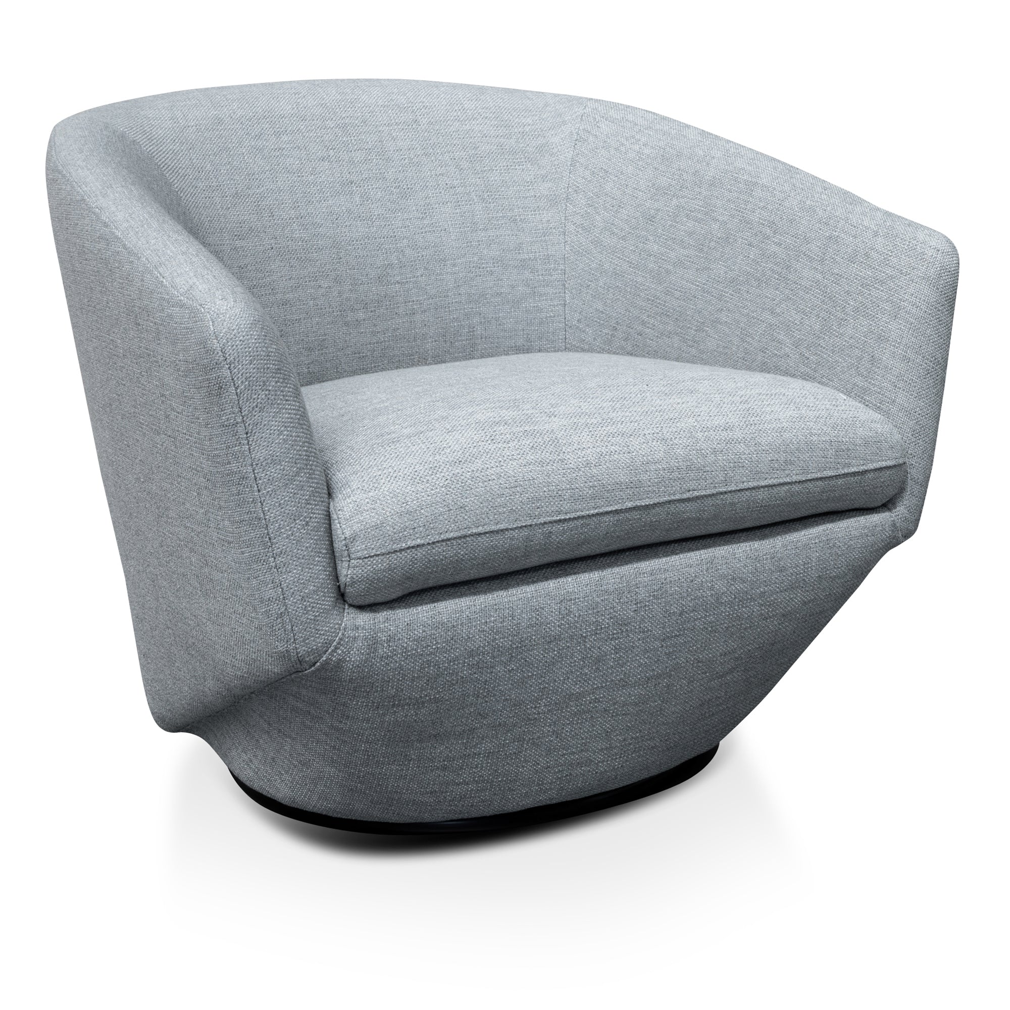 Swivel Lounge Chair - Light Grey - image 6
