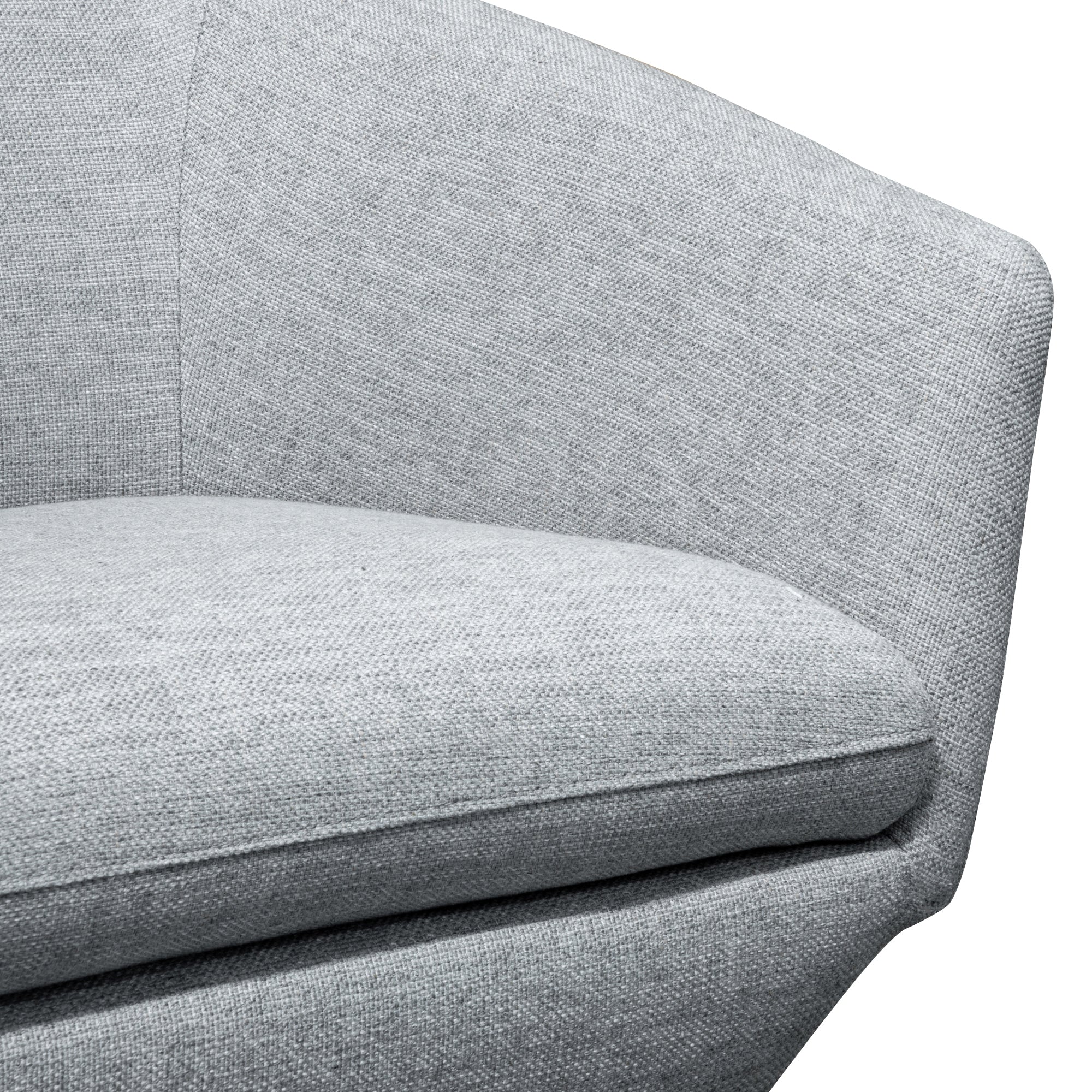 Swivel Lounge Chair - Light Grey - image 4
