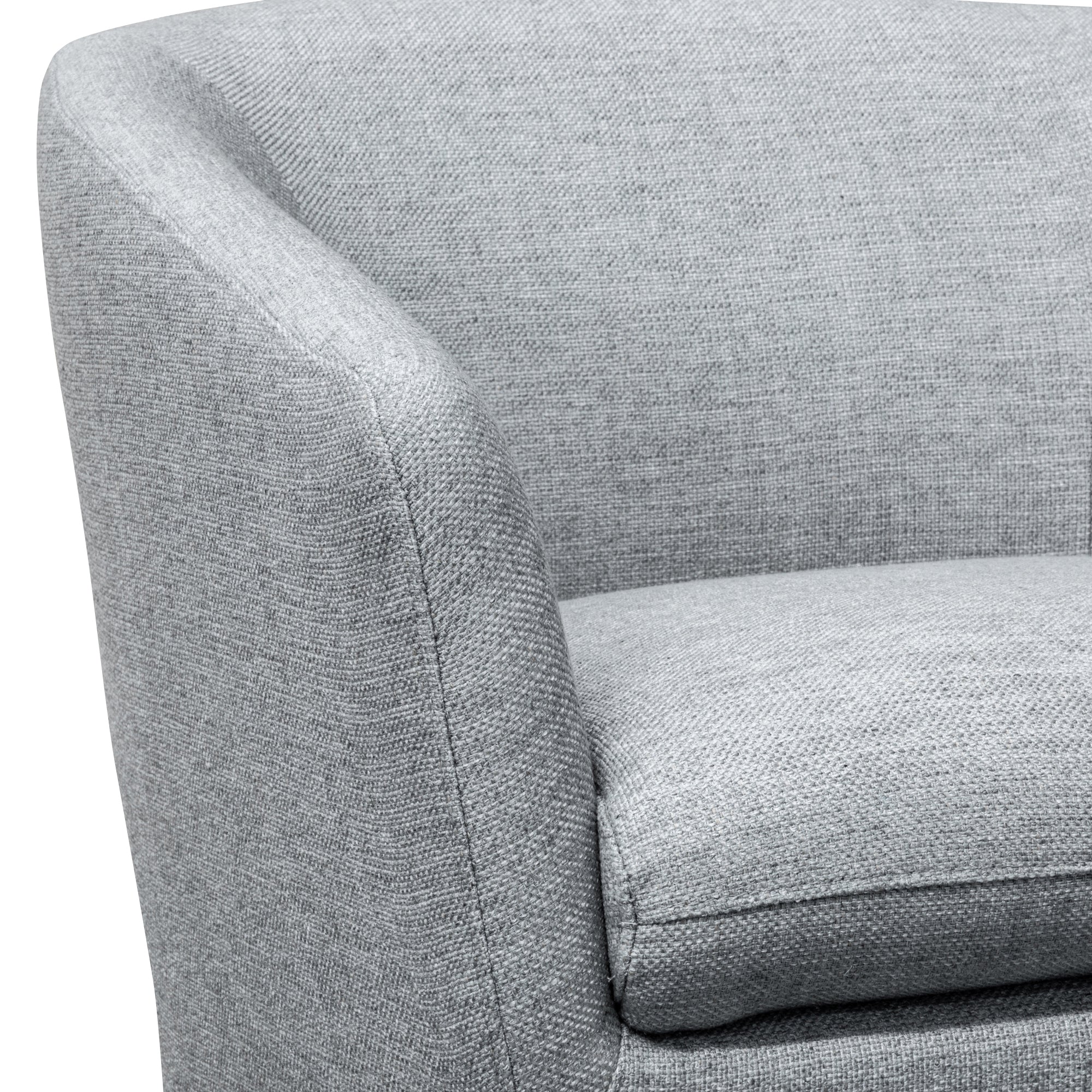 Swivel Lounge Chair - Light Grey - image 5