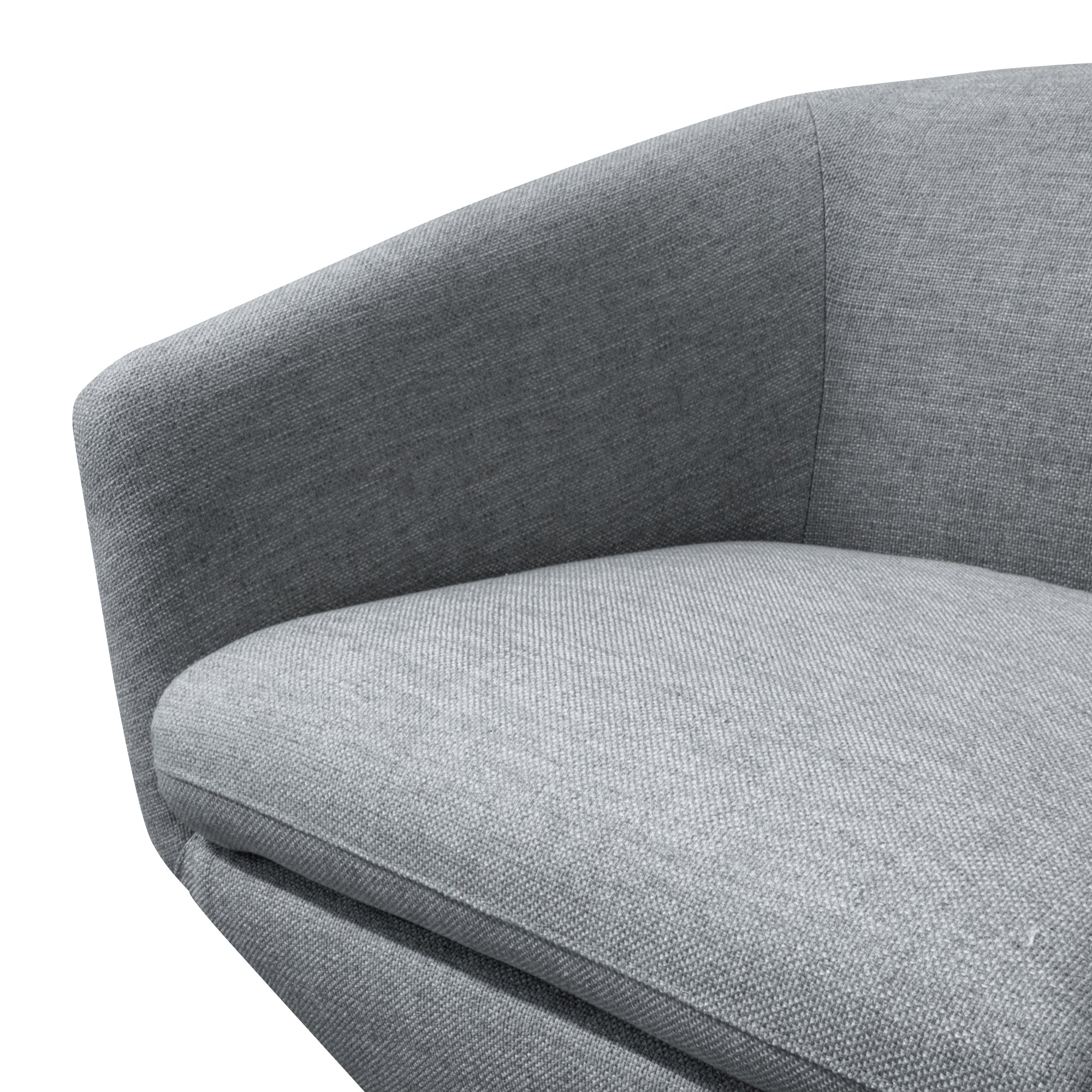 Swivel Lounge Chair - Light Grey - image 8