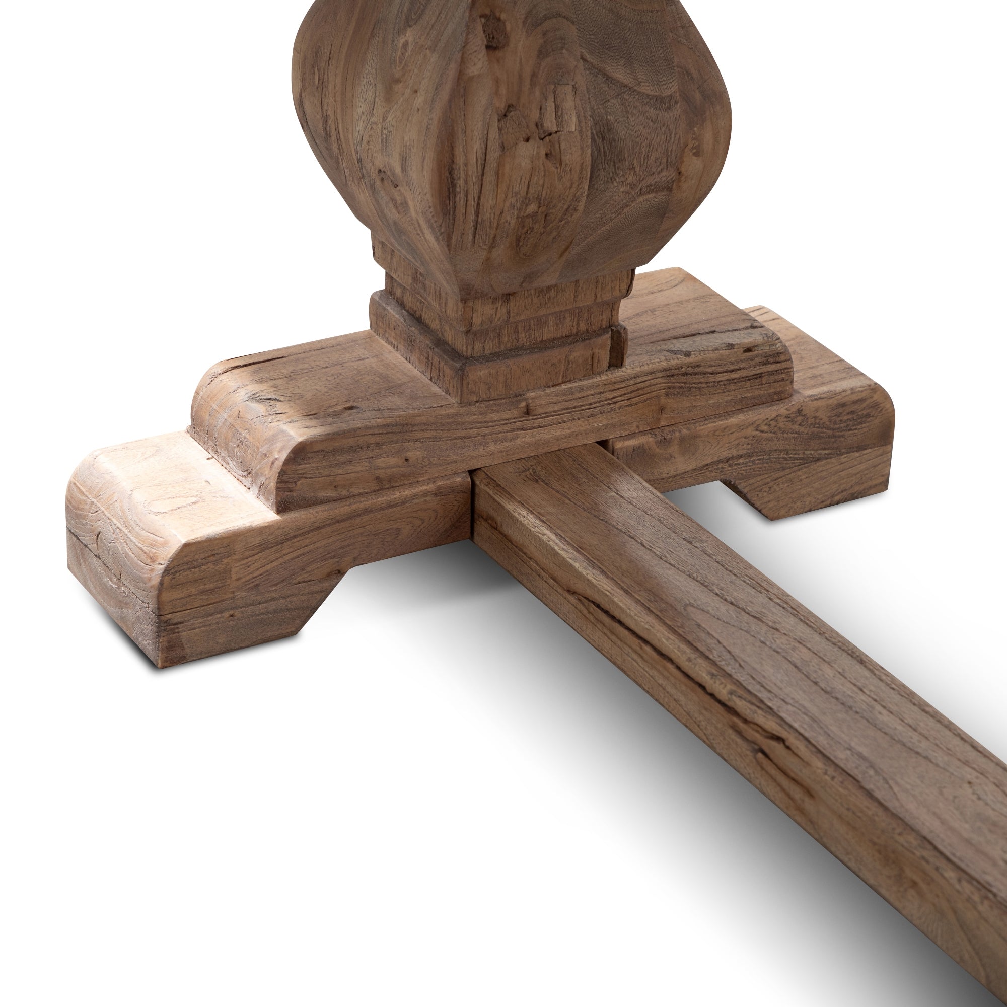 Reclaimed ELM 2.4m Wood Bench - Natural - image 4