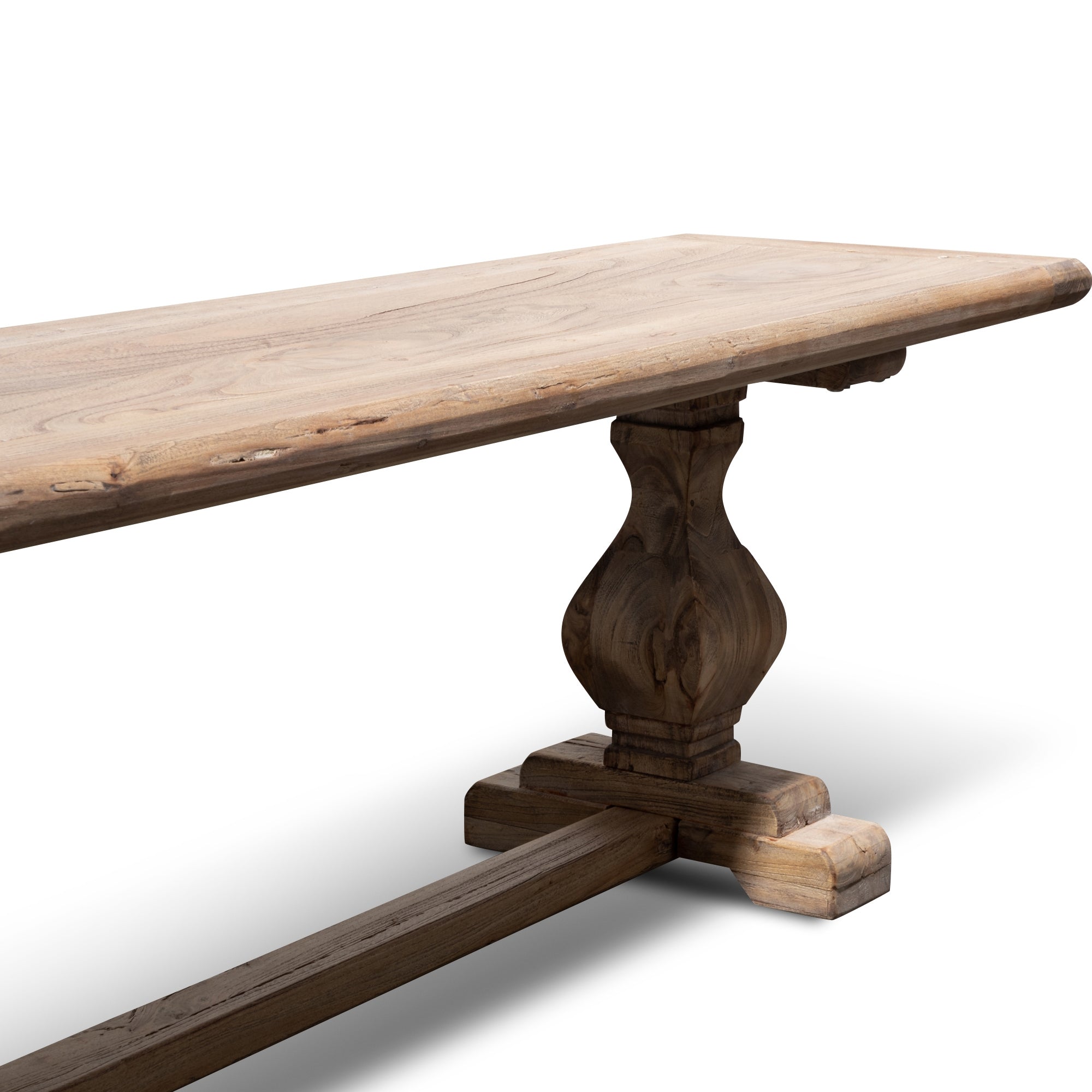 Reclaimed ELM 2.4m Wood Bench - Natural - image 6