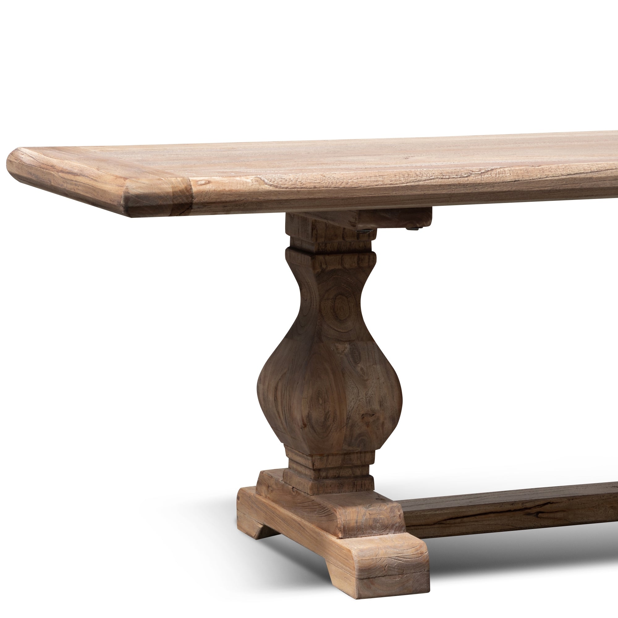 Reclaimed ELM 2.4m Wood Bench - Natural - image 8