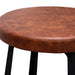 65cm Bar Stool in Rustic Brown - Black Legs - image 3