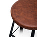 65cm Bar Stool in Rustic Brown - Black Legs - image 7