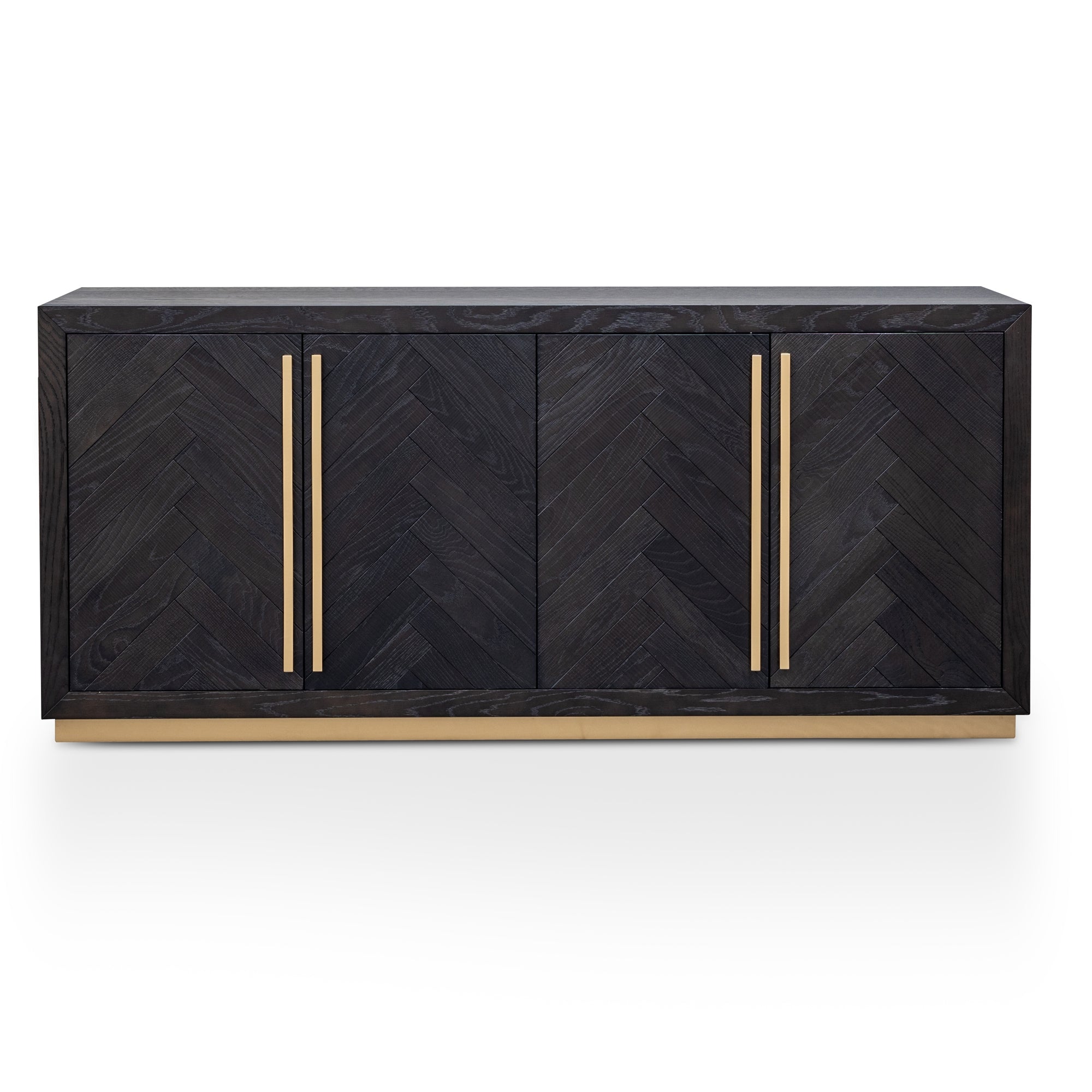 Wide Sideboard - Black and Brass