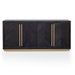 Wide Sideboard - Black and Brass - image 3
