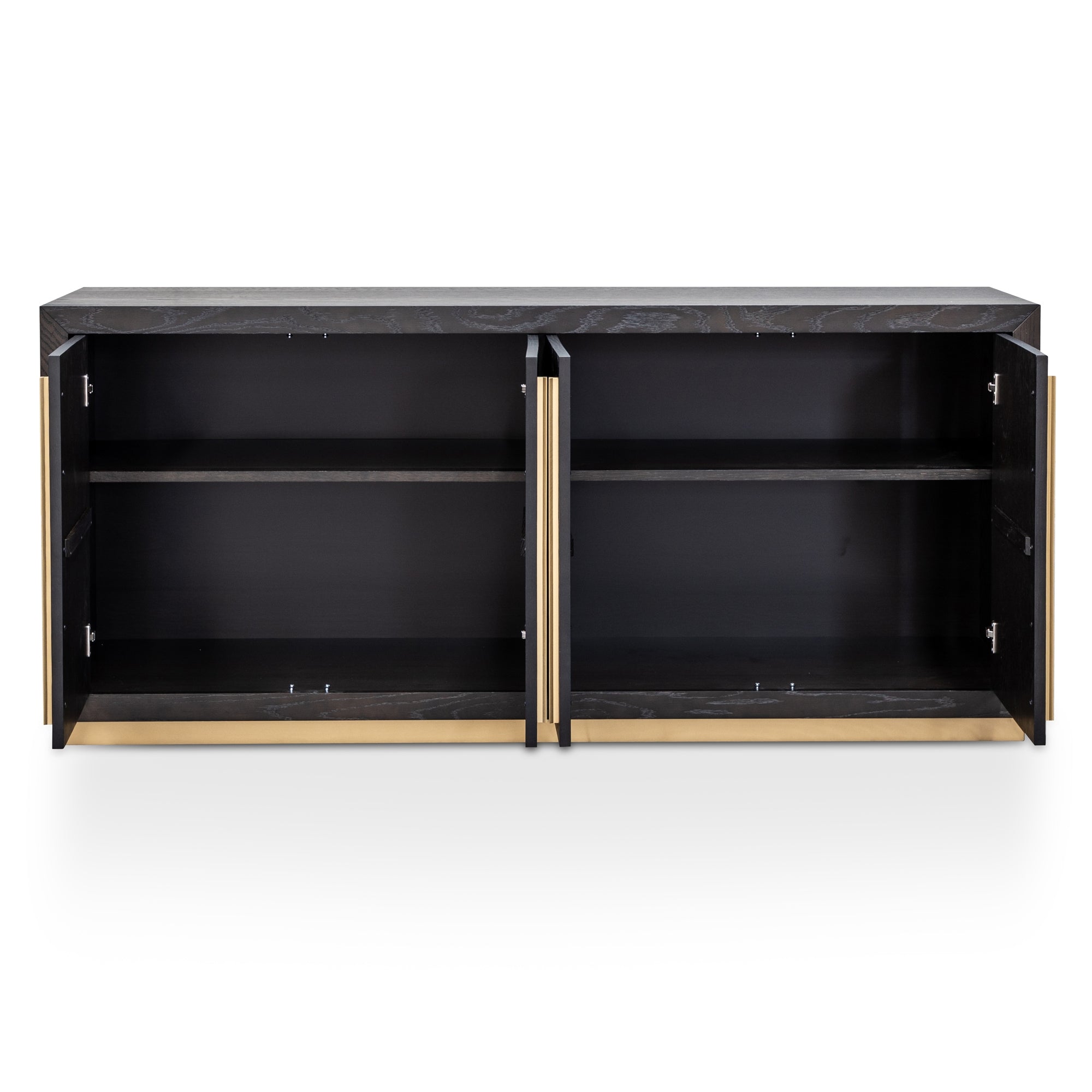 Wide Sideboard - Black and Brass - image 6