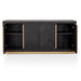 Wide Sideboard - Black and Brass - image 5