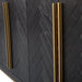 Wide Sideboard - Black and Brass - image 8