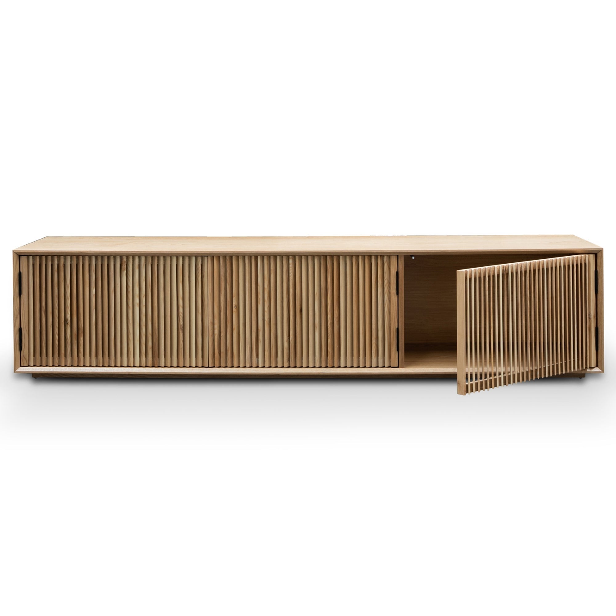 2m Entertainment TV Unit - Natural Ash Veneer - image 4