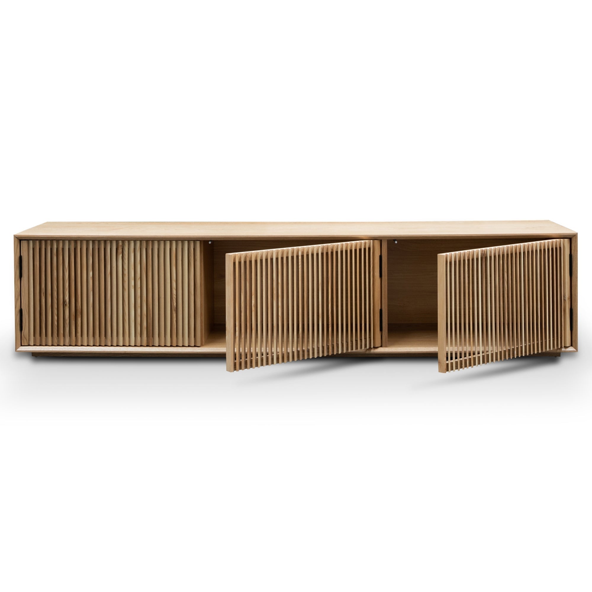 2m Entertainment TV Unit - Natural Ash Veneer - image 5