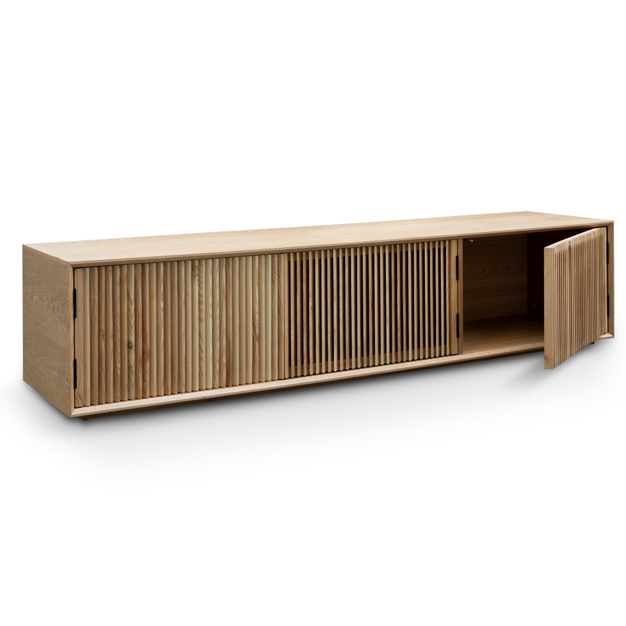 2m Entertainment TV Unit - Natural Ash Veneer - image 7