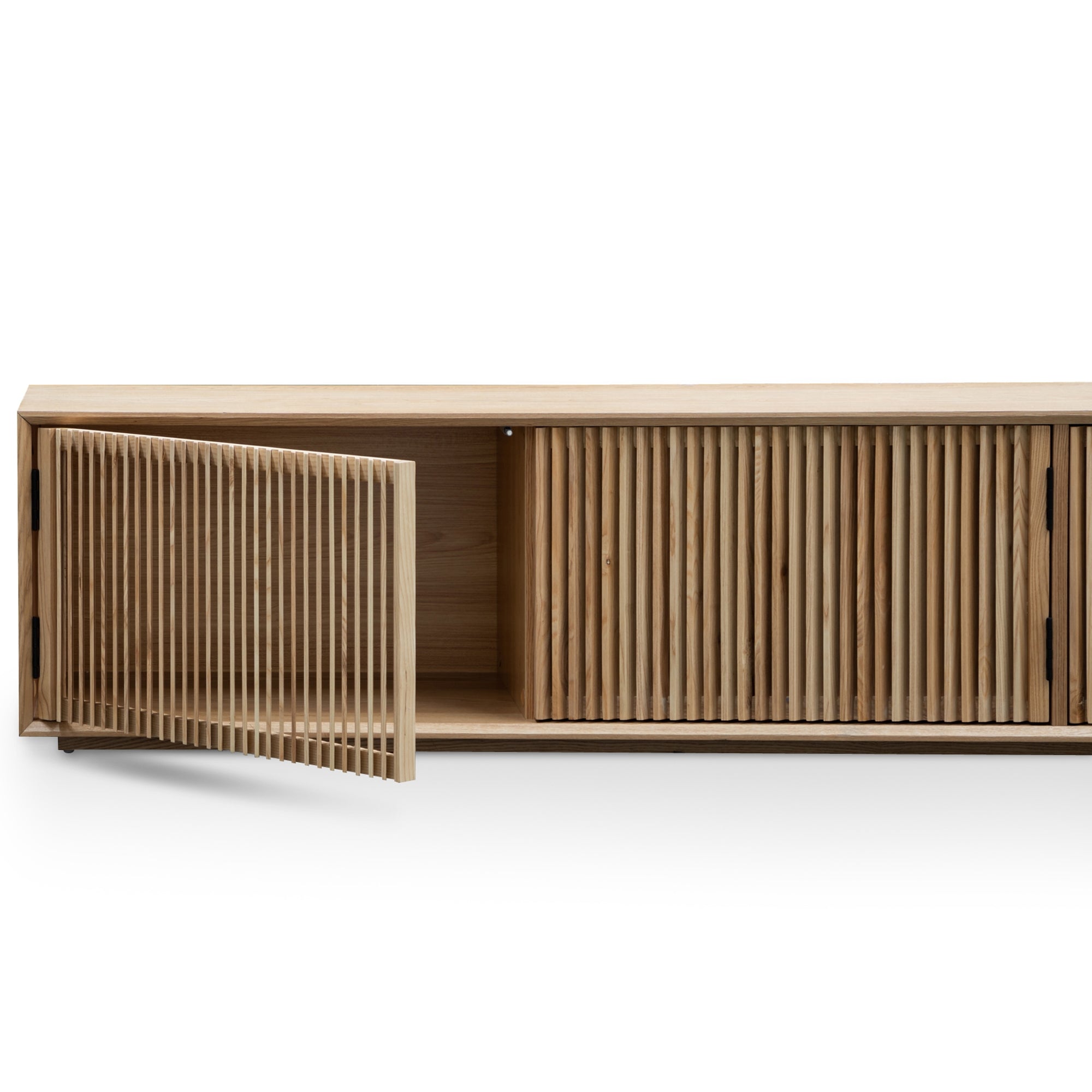 2m Entertainment TV Unit - Natural Ash Veneer - image 9