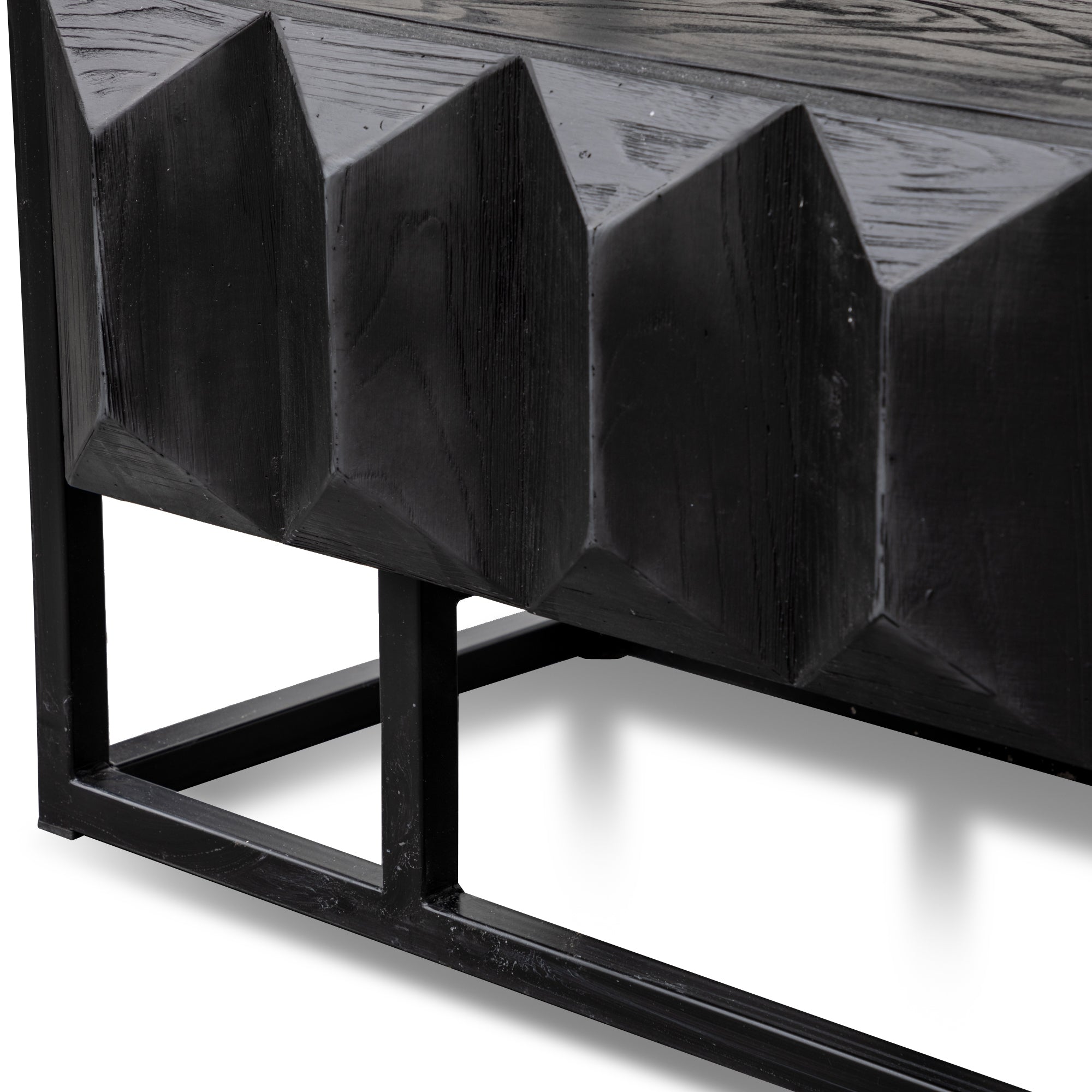 1.8m Entertainment TV Unit - Full Black - image 6